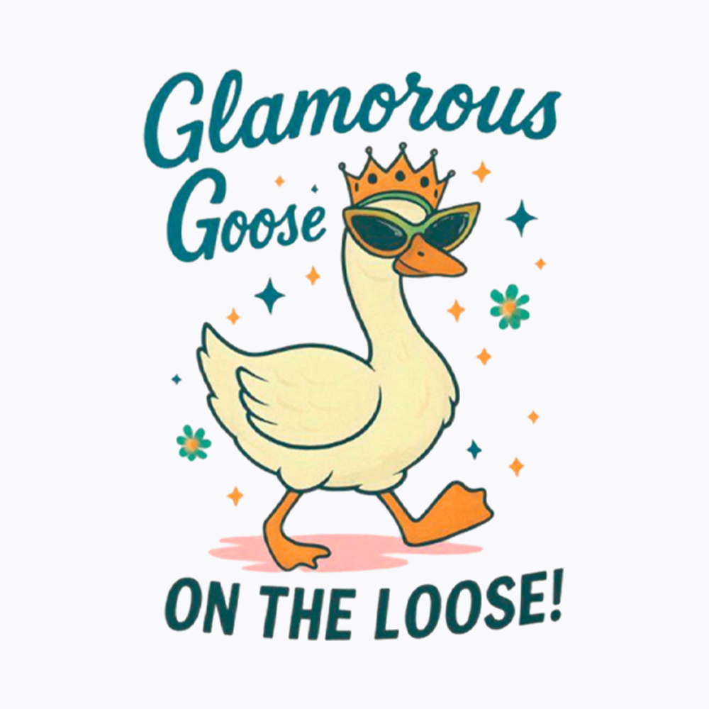 Glamorous Goose On The Loose Washed T-Shirt