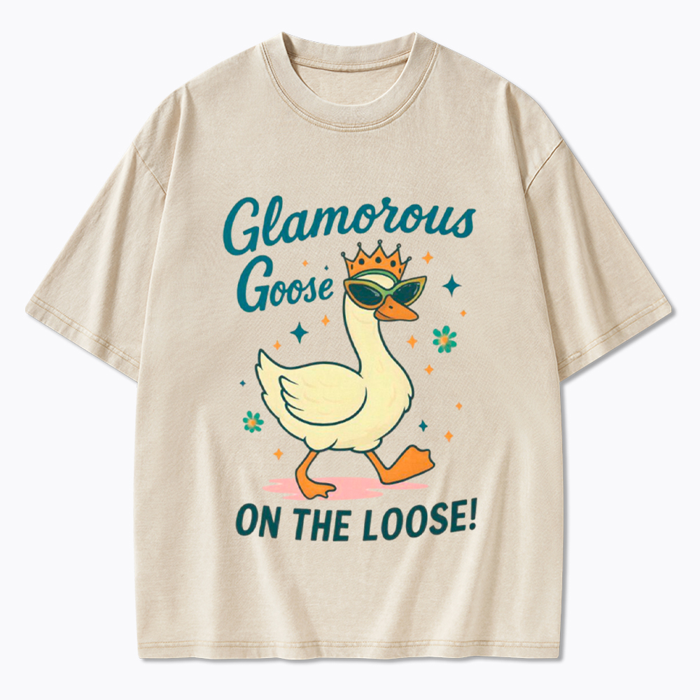 Glamorous Goose On The Loose Washed T-Shirt