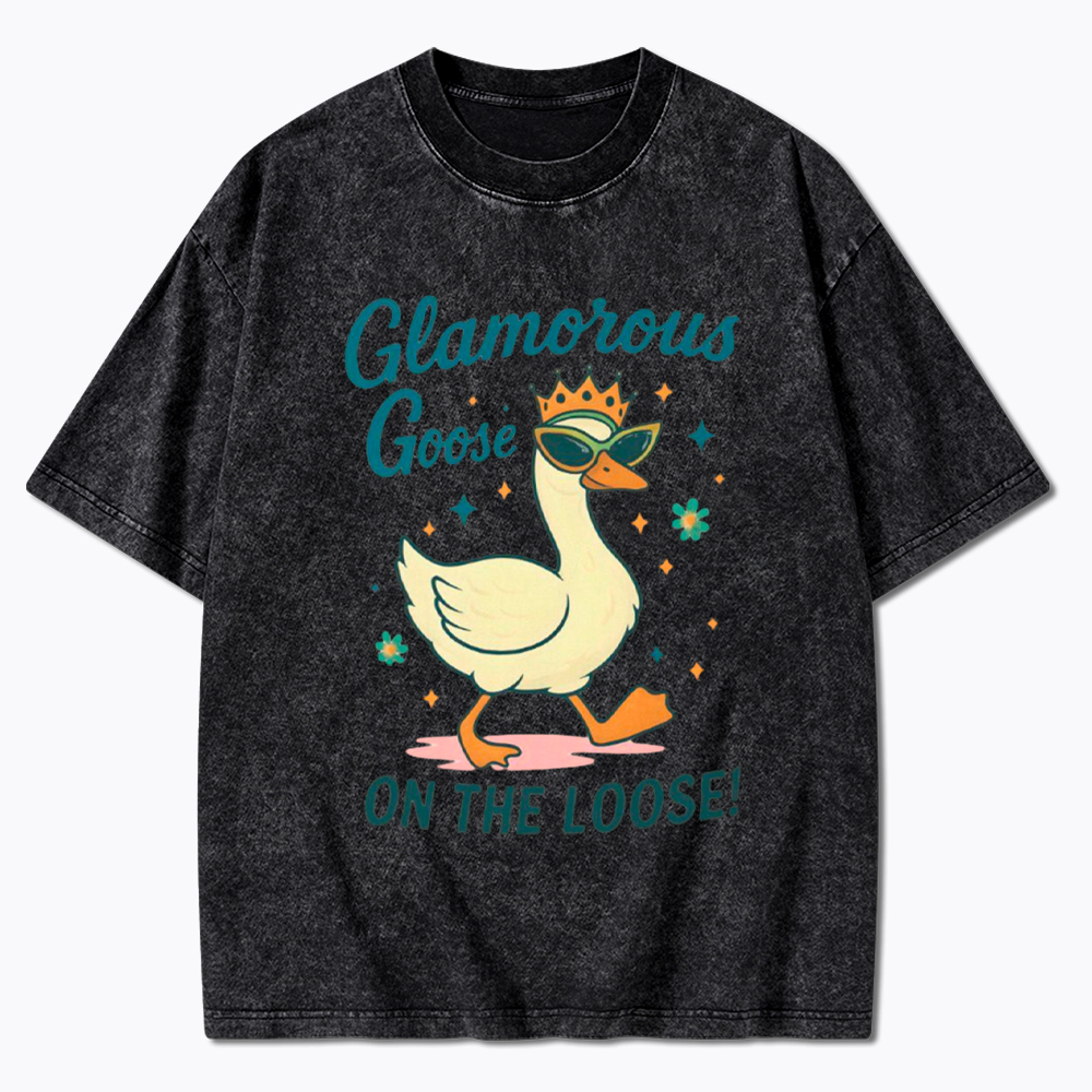 Glamorous Goose On The Loose Washed T-Shirt