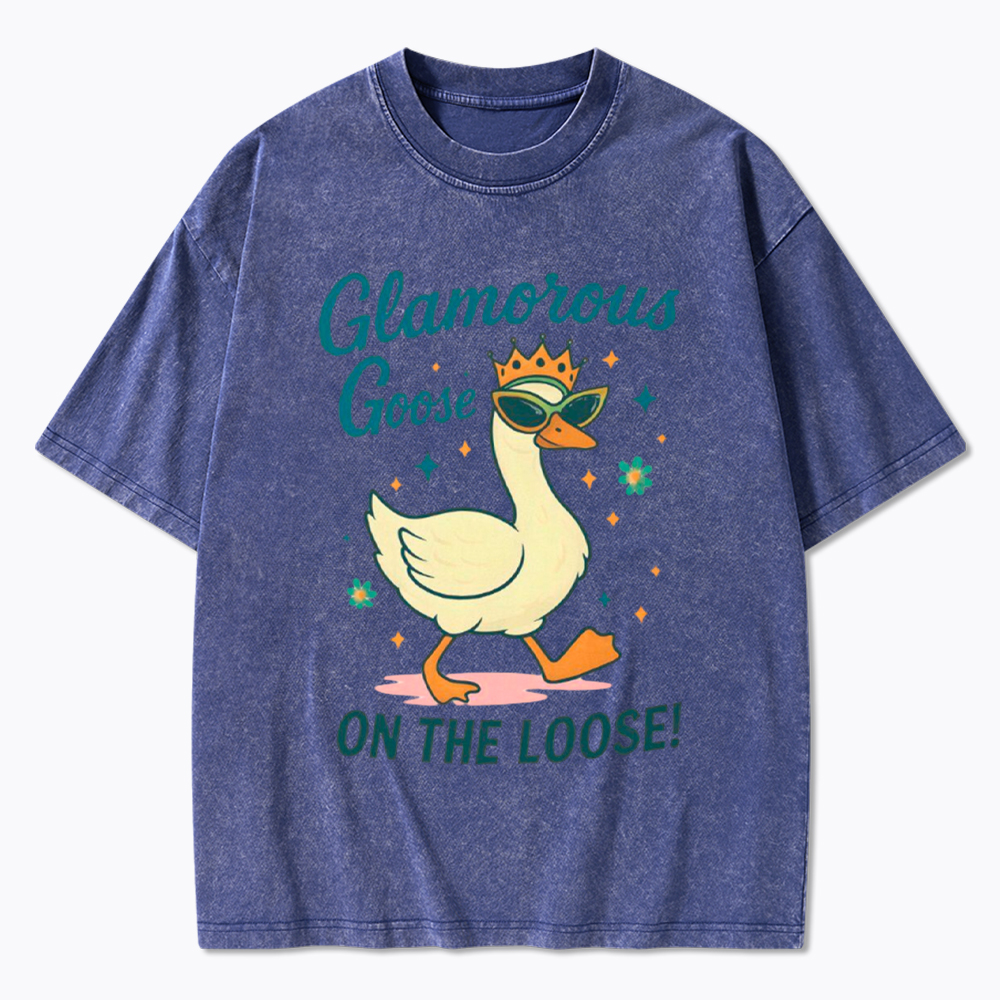 Glamorous Goose On The Loose Washed T-Shirt
