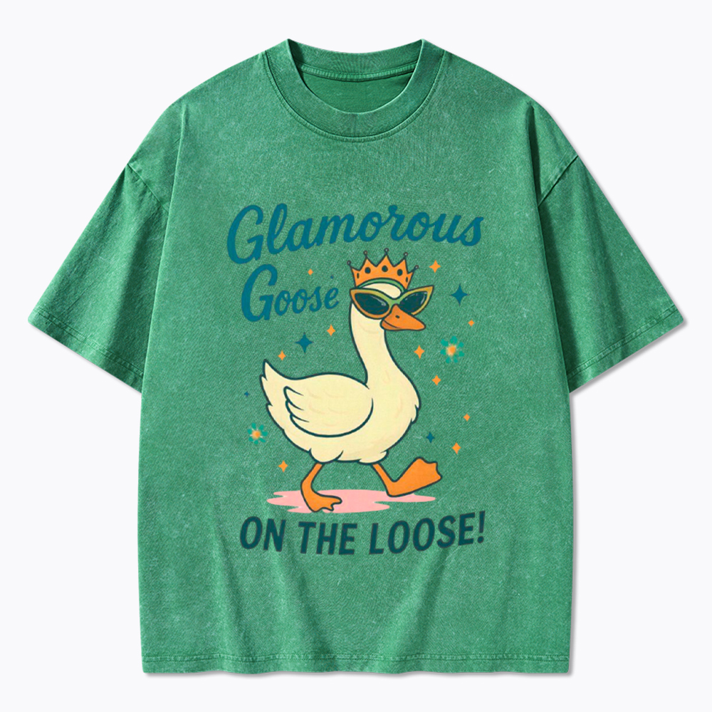Glamorous Goose On The Loose Washed T-Shirt