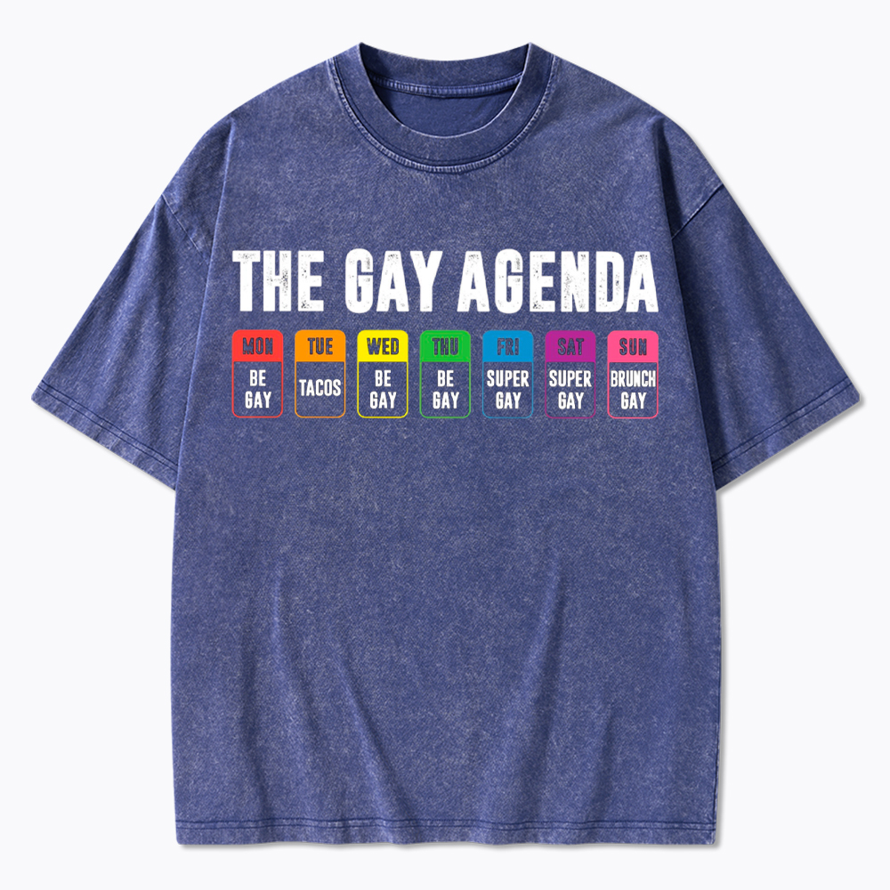 The Gay Agenda Washed T-Shirt