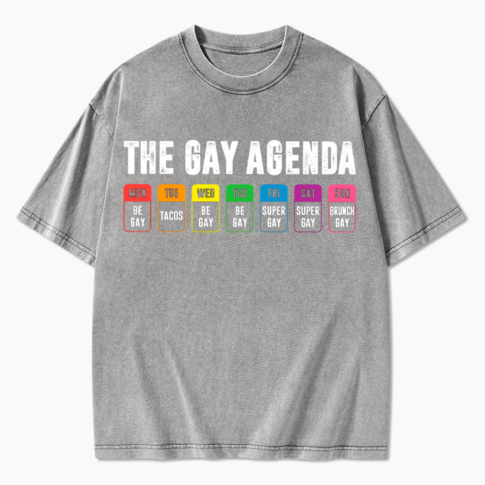 The Gay Agenda Washed T-Shirt
