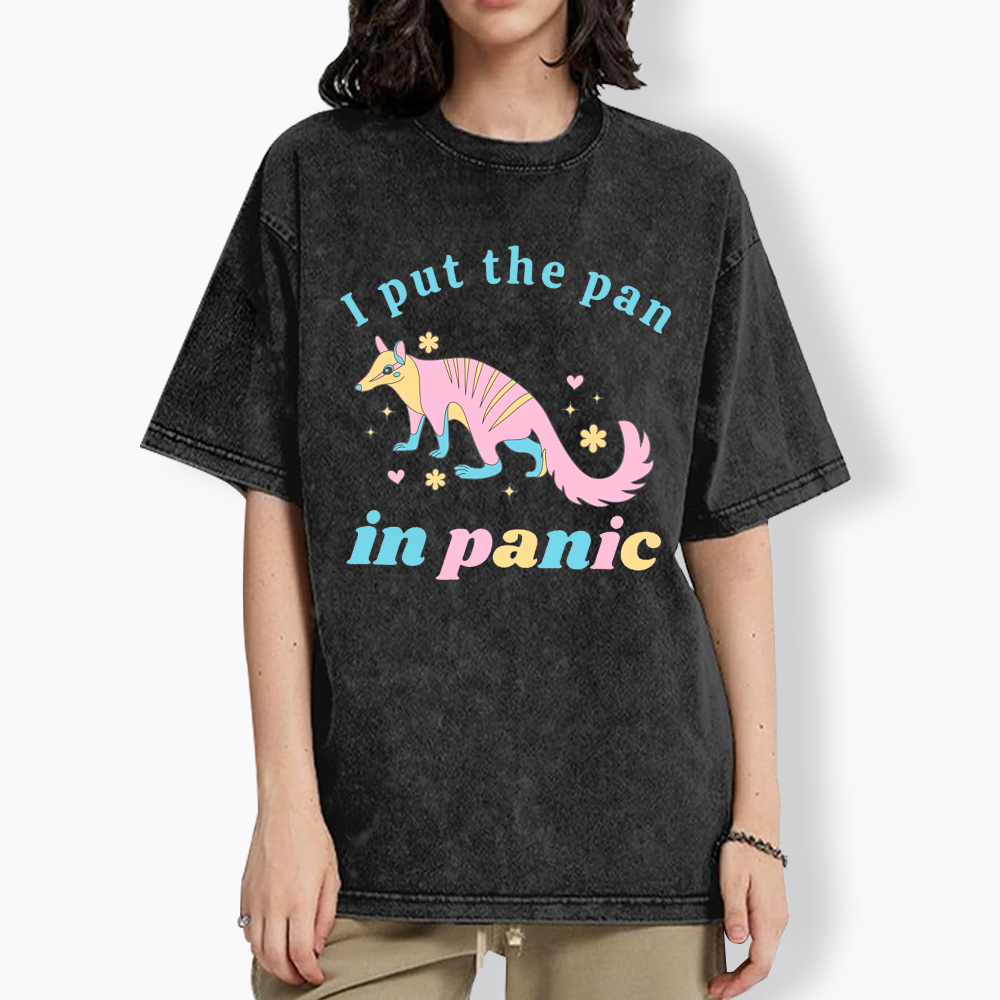 I Put The Pan in Panic Washed T-Shirt