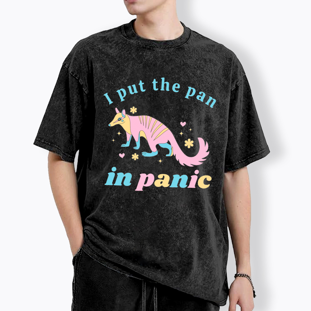 I Put The Pan in Panic Washed T-Shirt