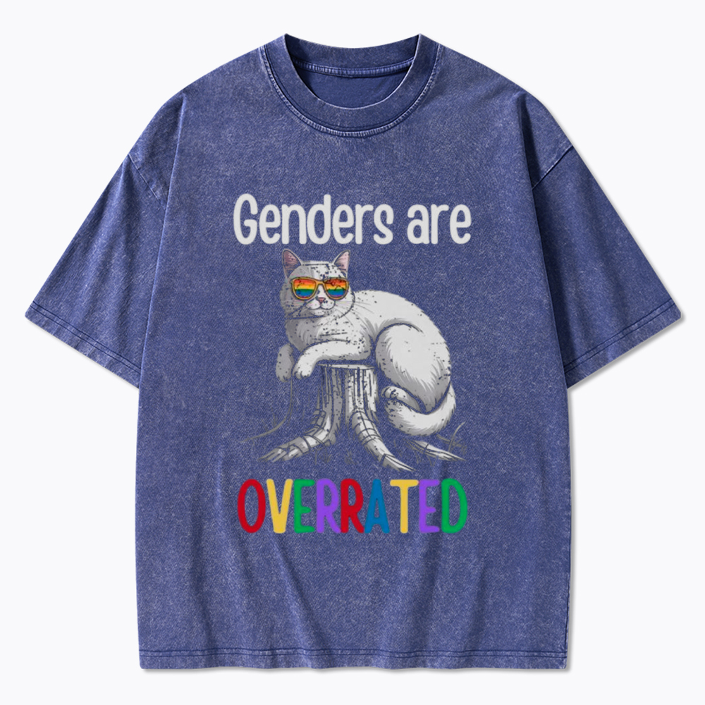 Genders Are Overrated Washed T-Shirt