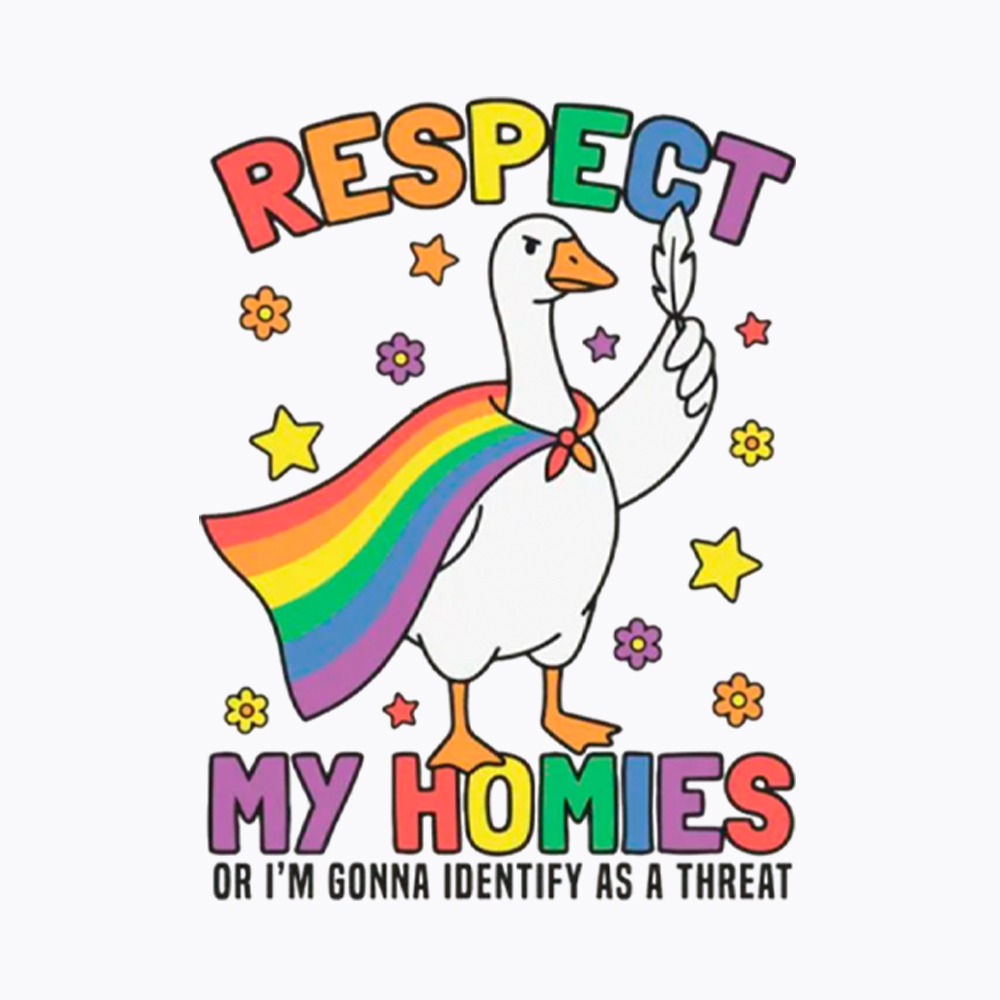 Respect My Homies Goose Pride Washed T-Shirt