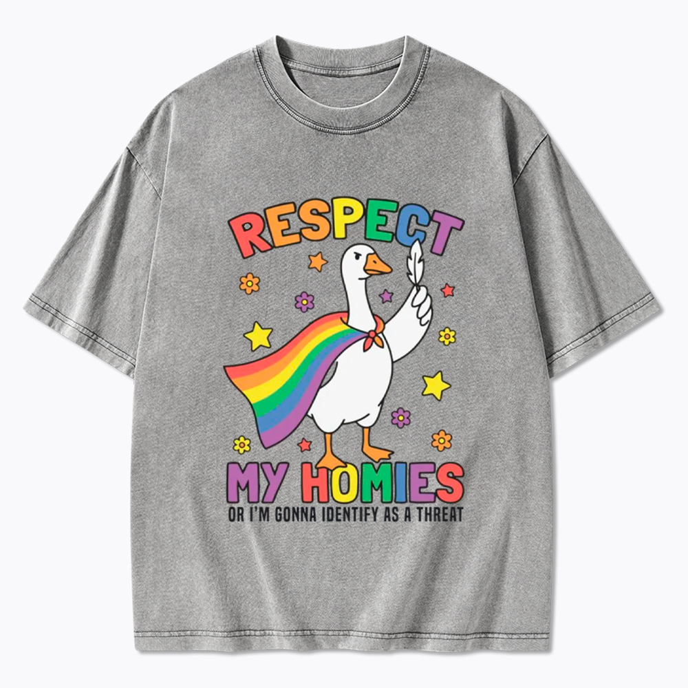 Respect My Homies Goose Pride Washed T-Shirt