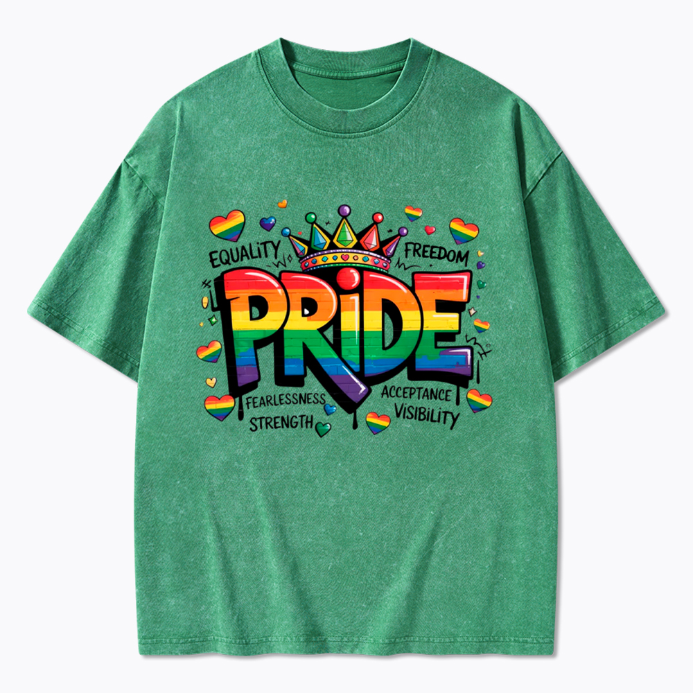 Pride Month Equality LGBTQ Washed T-Shirt