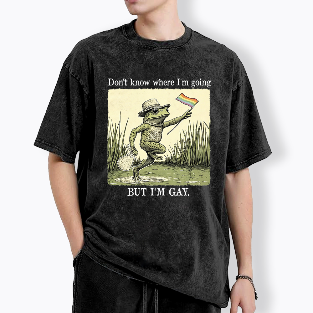 Don't know where I'm going Washed T-Shirt