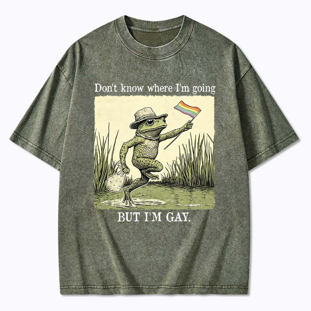 Don't know where I'm going Washed T-Shirt