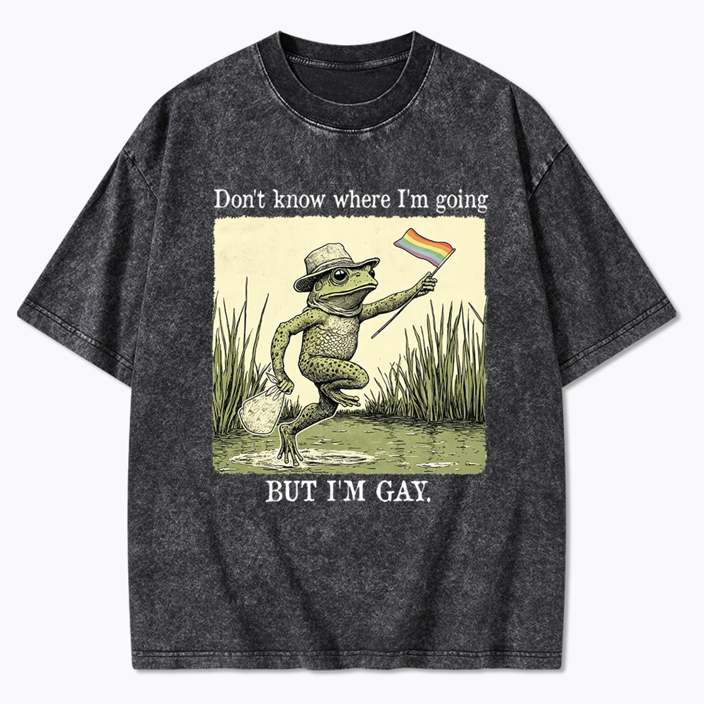 Don't know where I'm going Washed T-Shirt