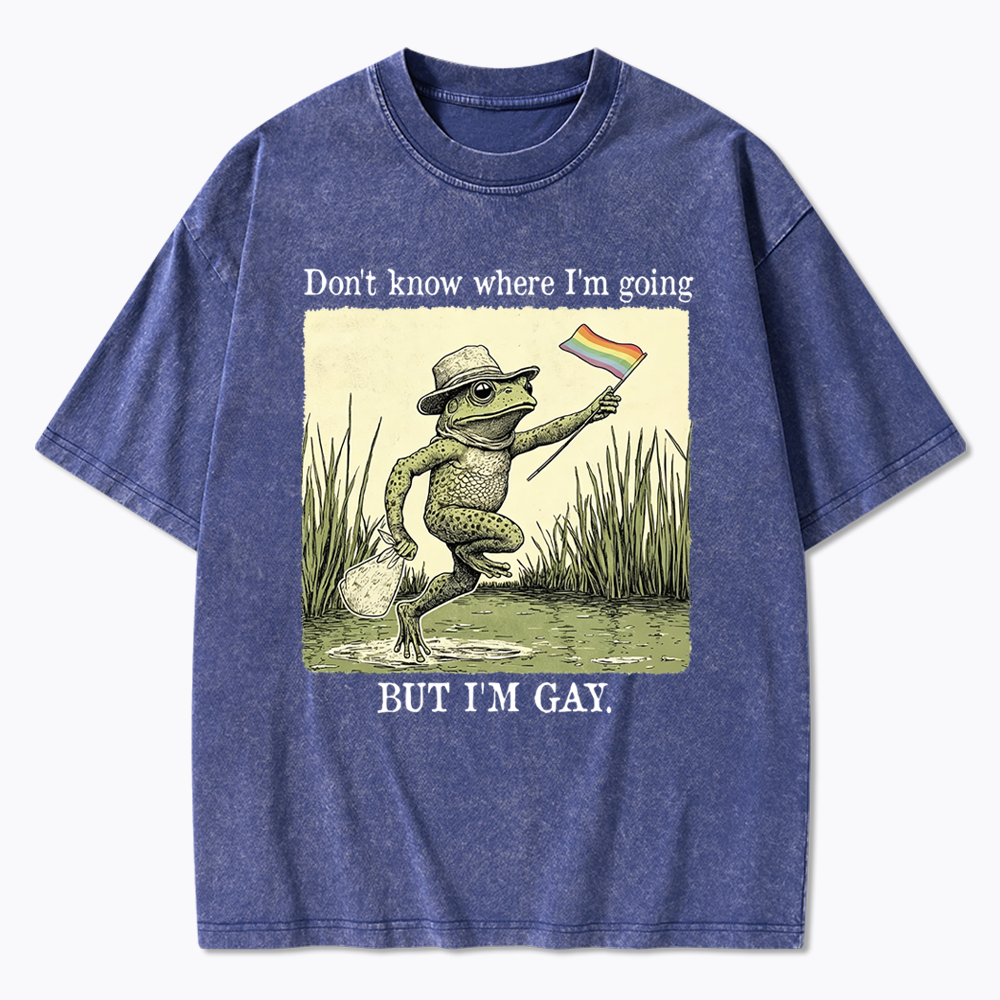 Don't know where I'm going Washed T-Shirt