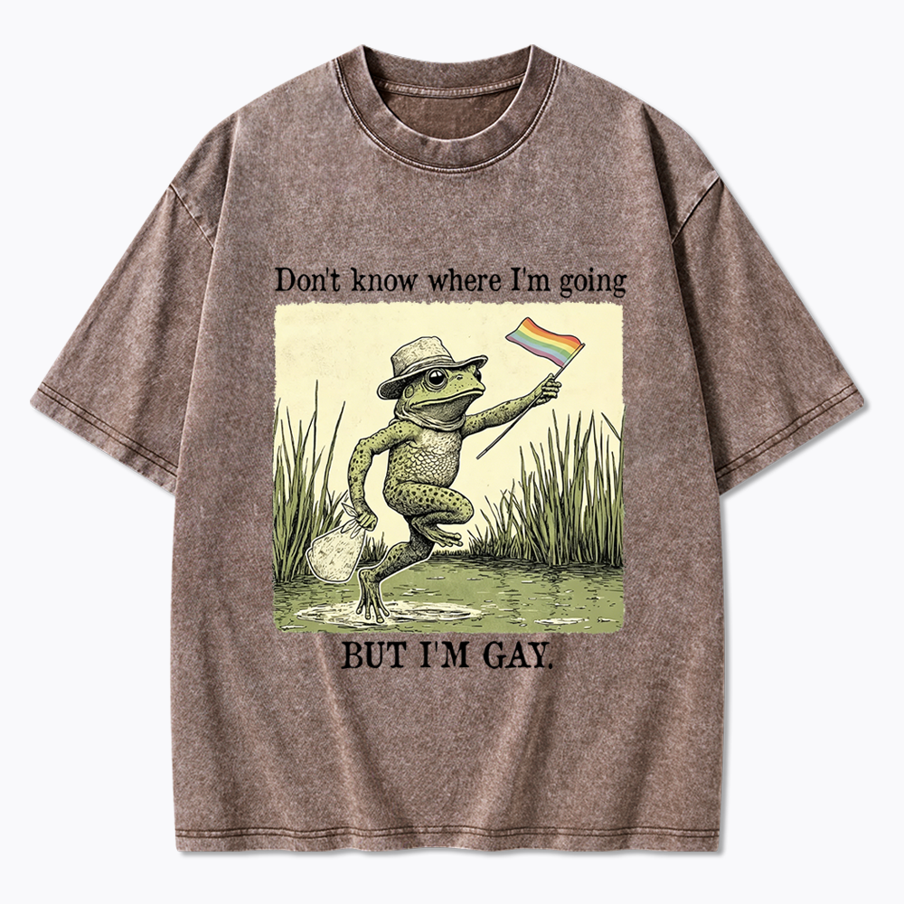 Don't know where I'm going Washed T-Shirt