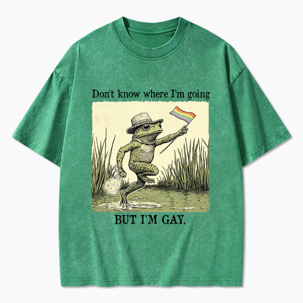 Don't know where I'm going Washed T-Shirt