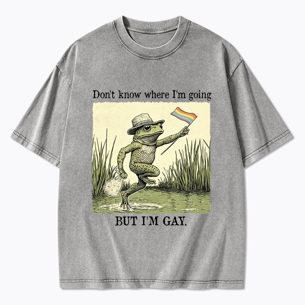 Don't know where I'm going Washed T-Shirt