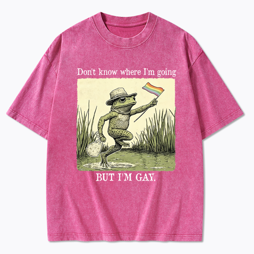 Don't know where I'm going Washed T-Shirt