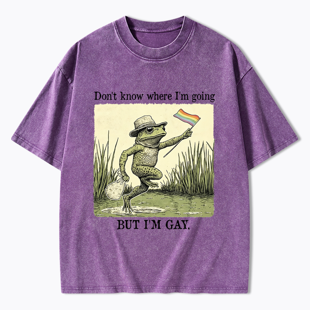 Don't know where I'm going Washed T-Shirt