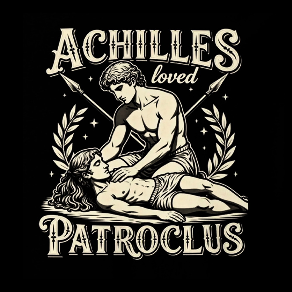Achilles Loved Patroclus Washed T-Shirt