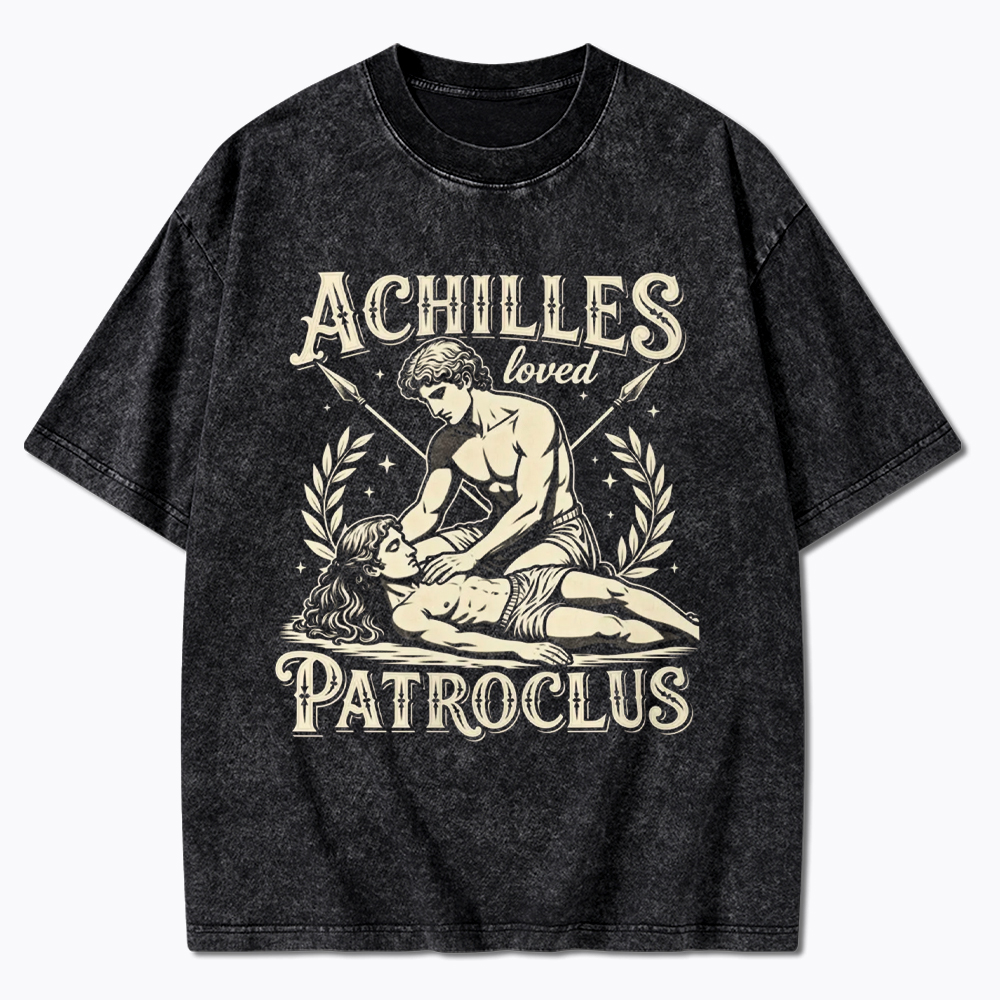 Achilles Loved Patroclus Washed T-Shirt