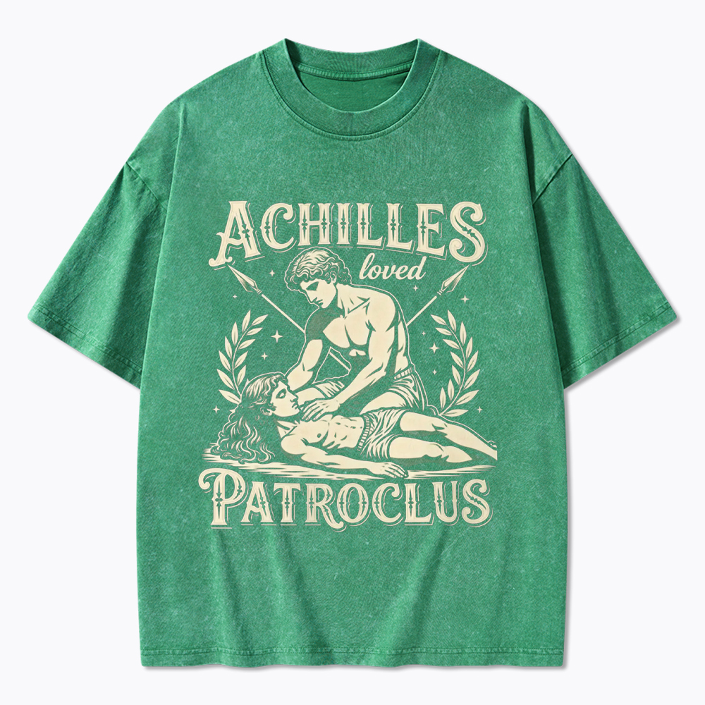 Achilles Loved Patroclus Washed T-Shirt