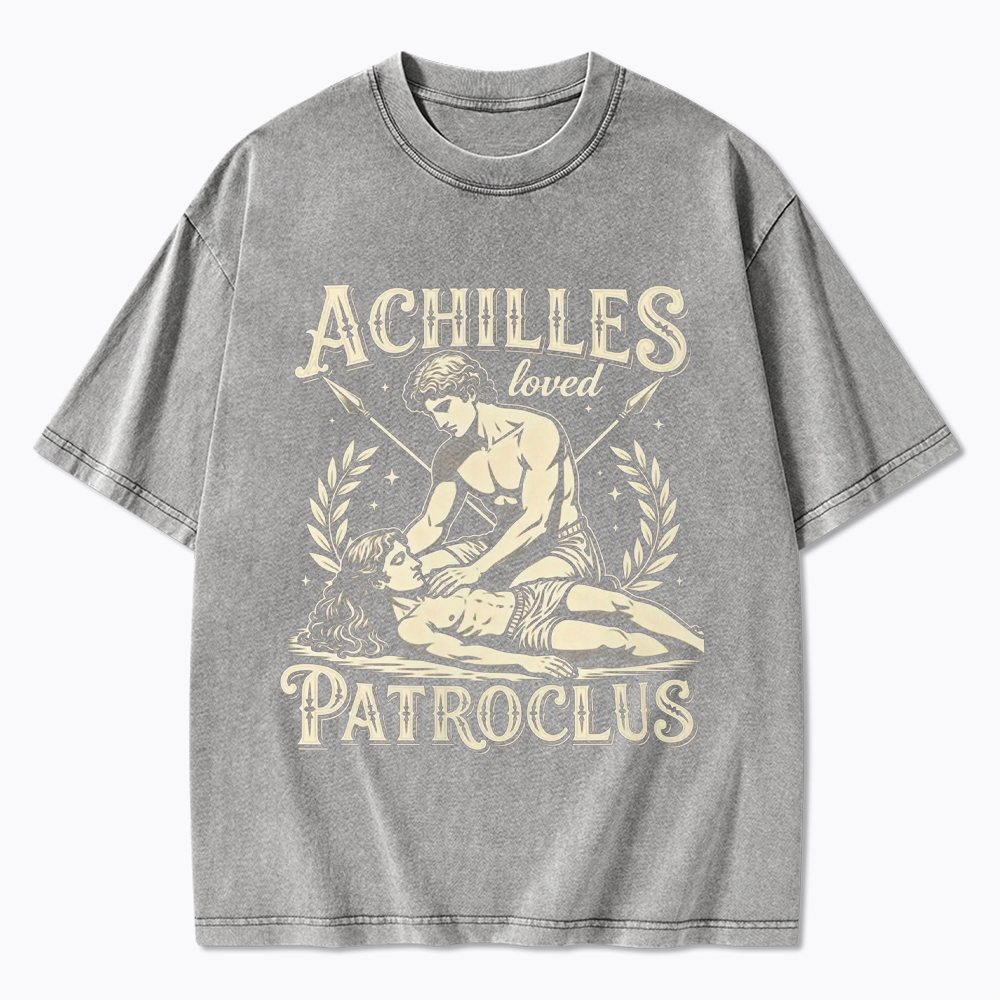 Achilles Loved Patroclus Washed T-Shirt