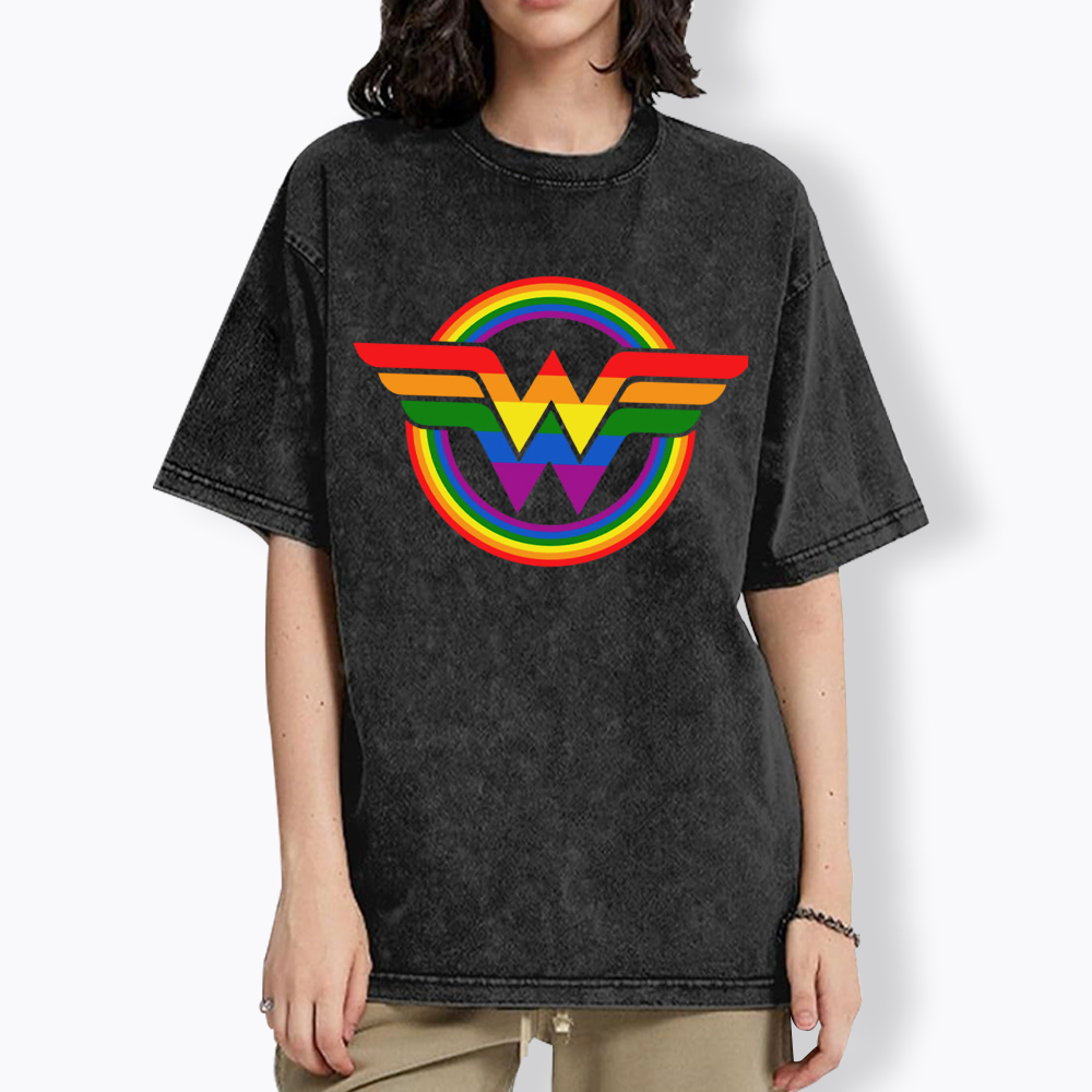 Wonder Woman PRIDE Washed T-Shirt