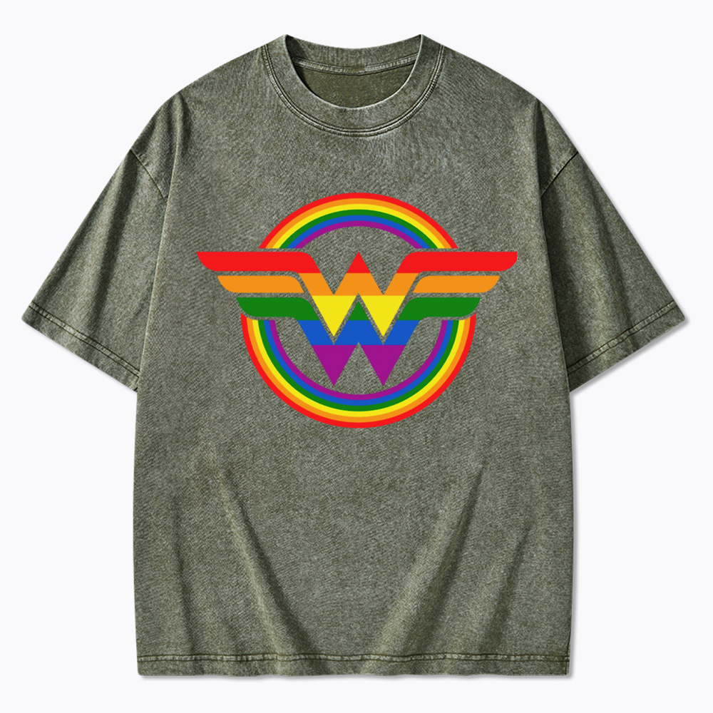 Wonder Woman PRIDE Washed T-Shirt