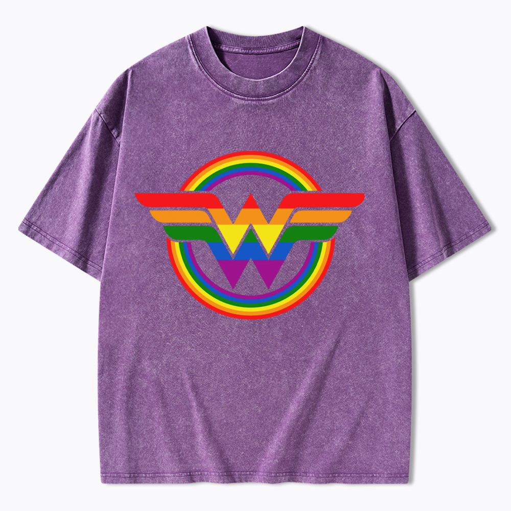Wonder Woman PRIDE Washed T-Shirt