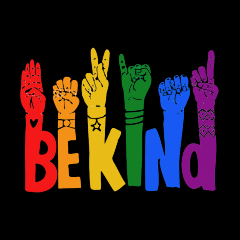 Be Kind Sign Language Washed T-Shirt