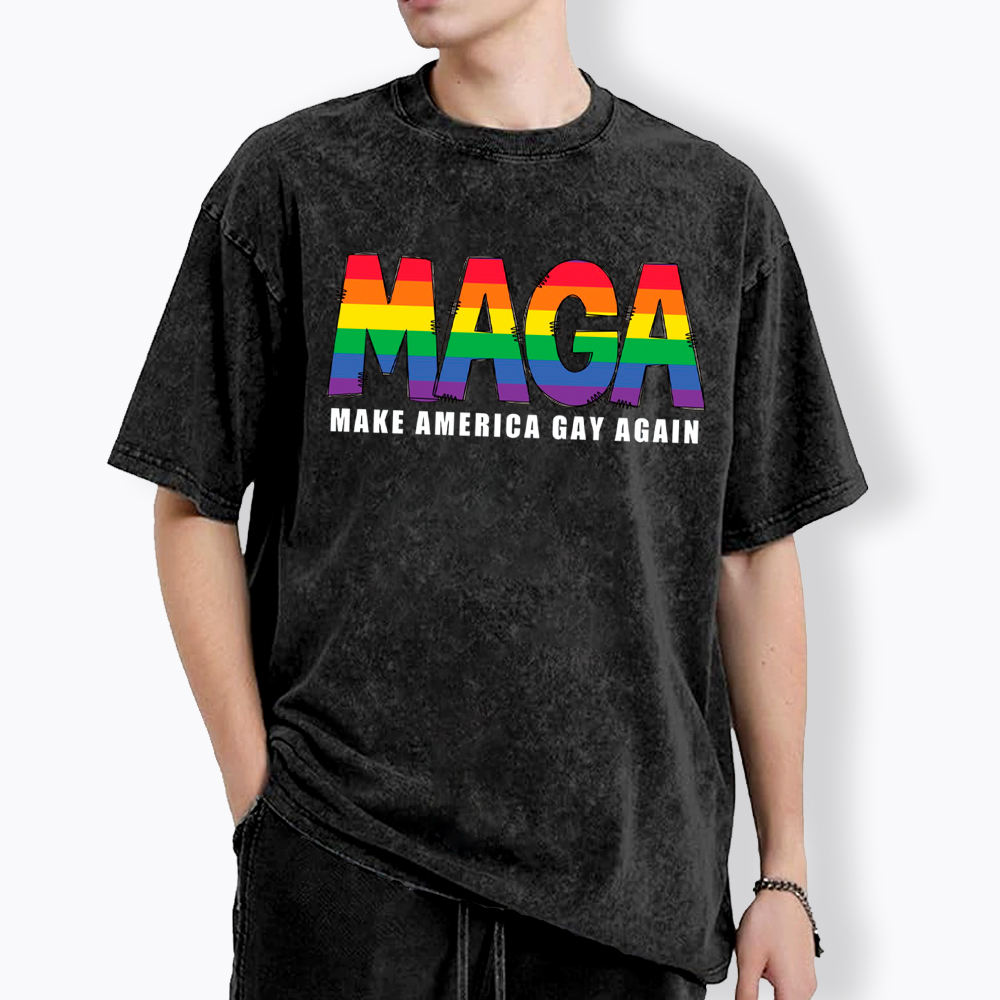 Make America Gay Again Washed T-Shirt