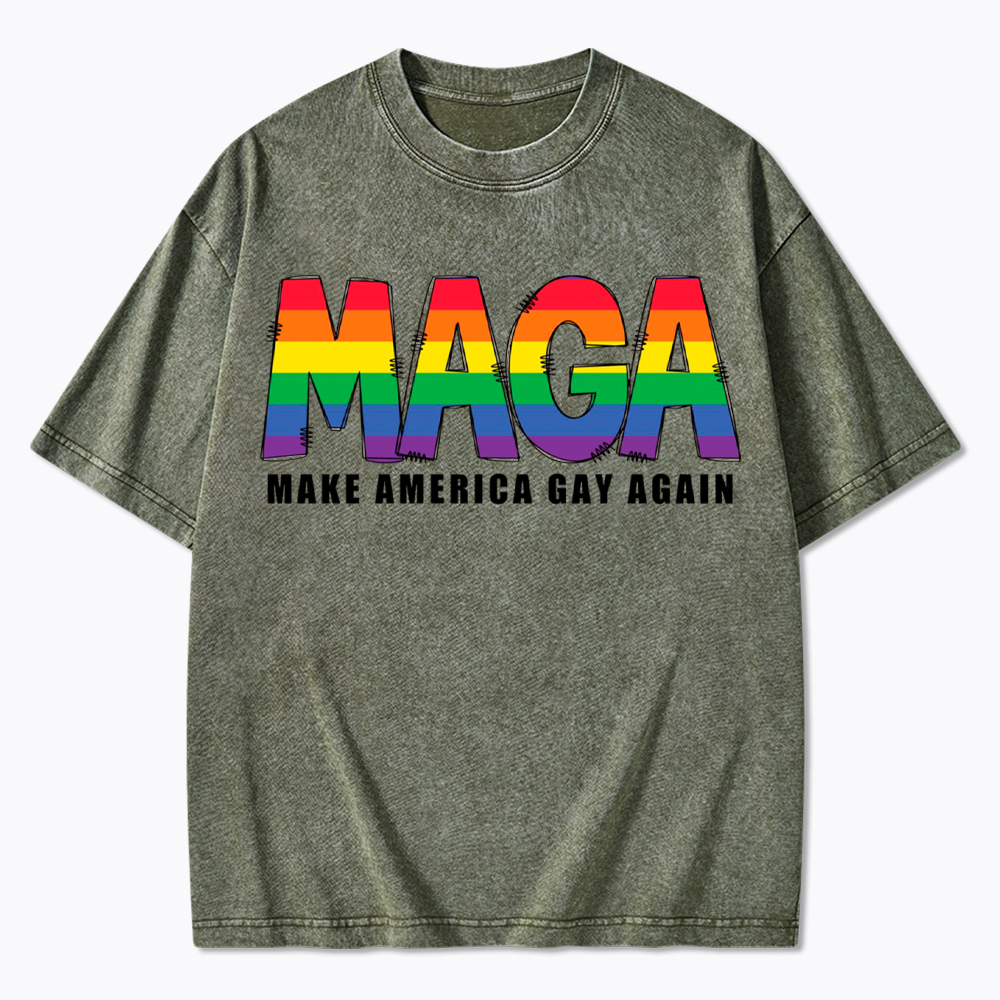 Make America Gay Again Washed T-Shirt