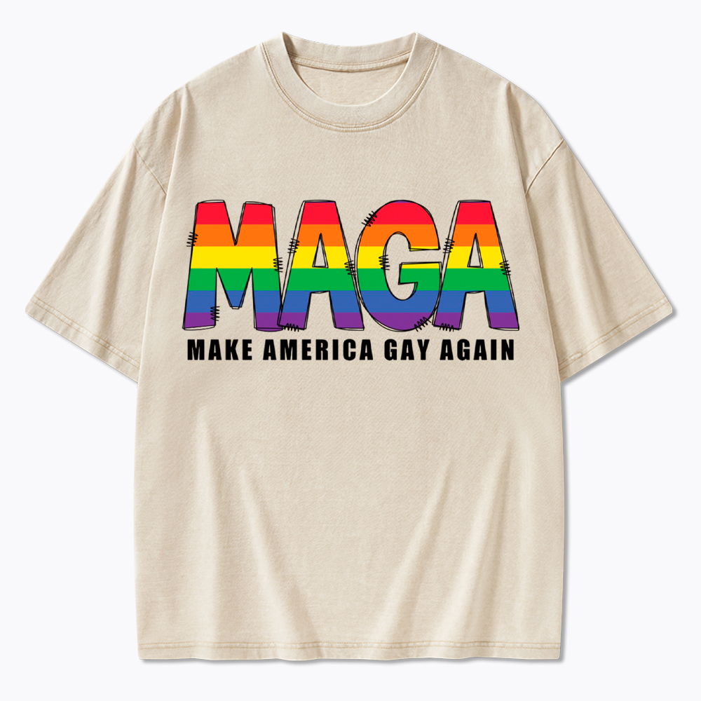 Make America Gay Again Washed T-Shirt