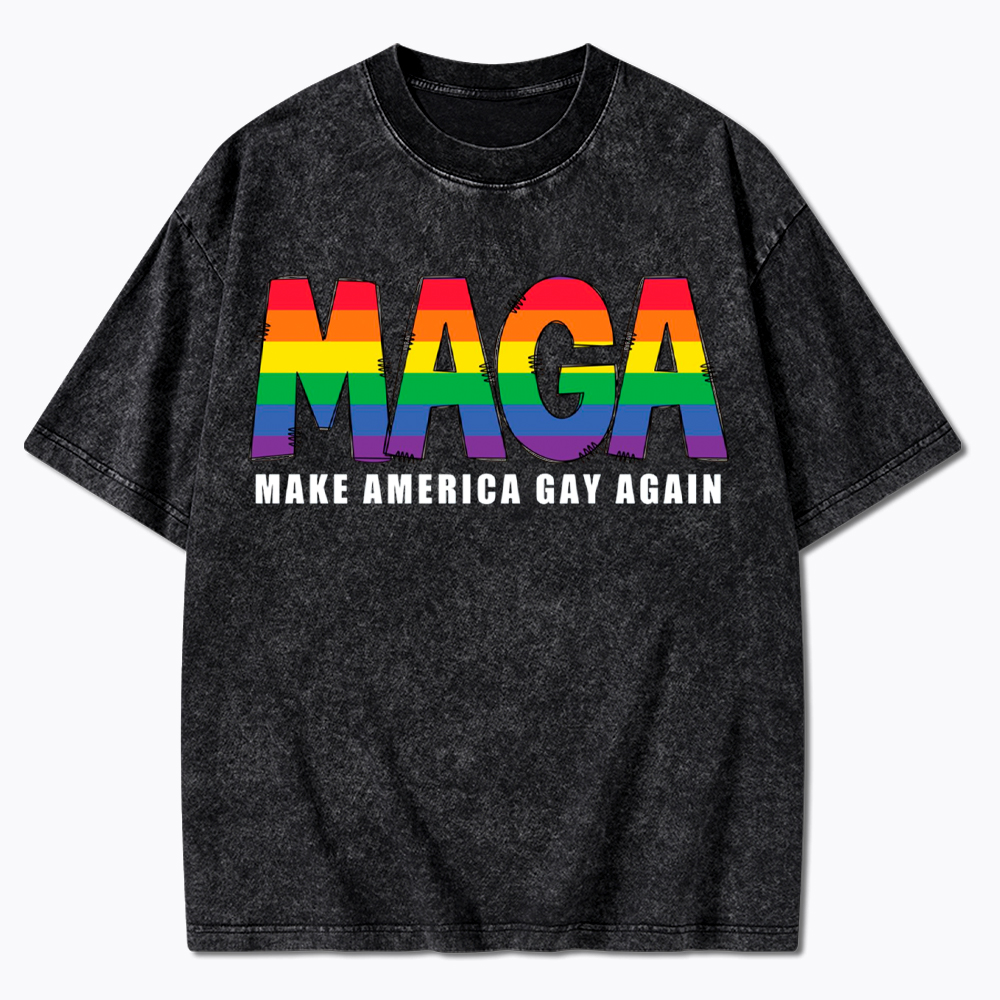 Make America Gay Again Washed T-Shirt