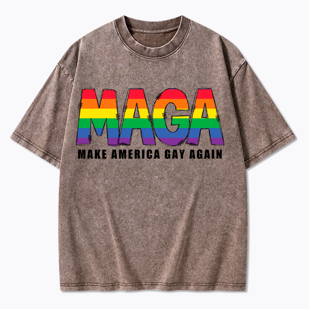 Make America Gay Again Washed T-Shirt