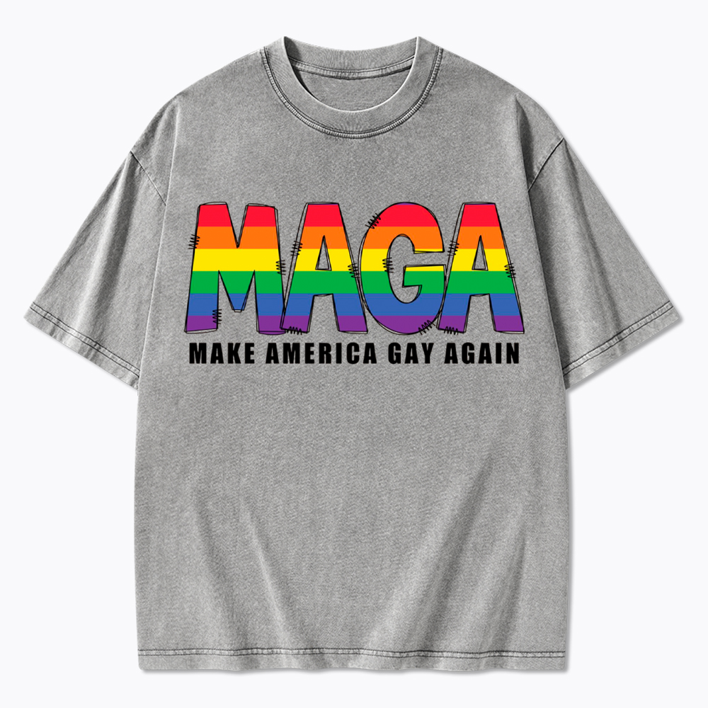 Make America Gay Again Washed T-Shirt