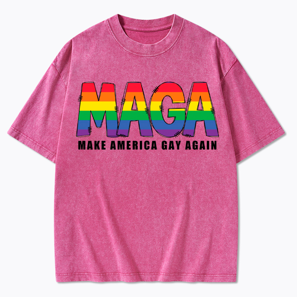 Make America Gay Again Washed T-Shirt