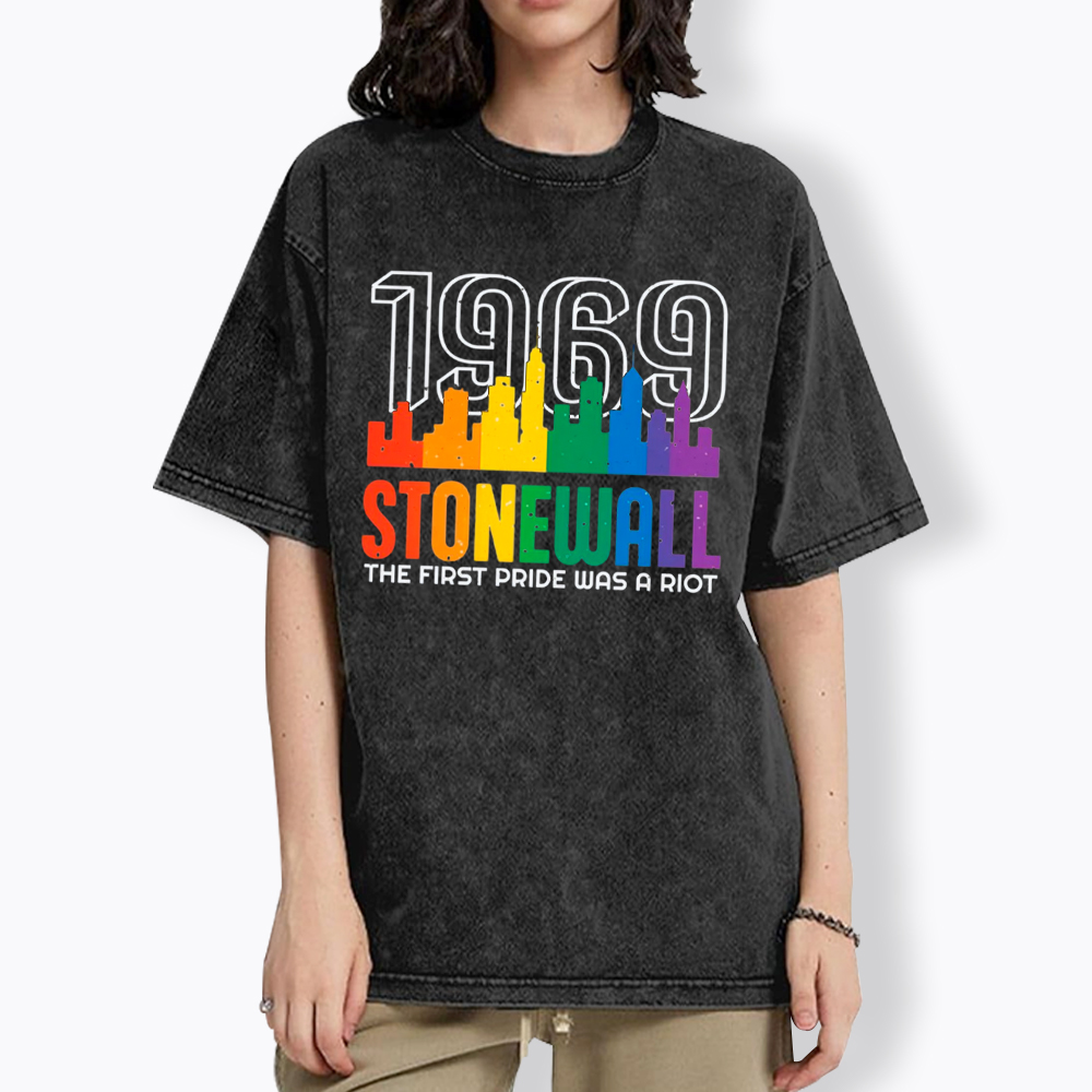 The first Pride Was a Riot Shirt EST 1969 Washed T-Shirt