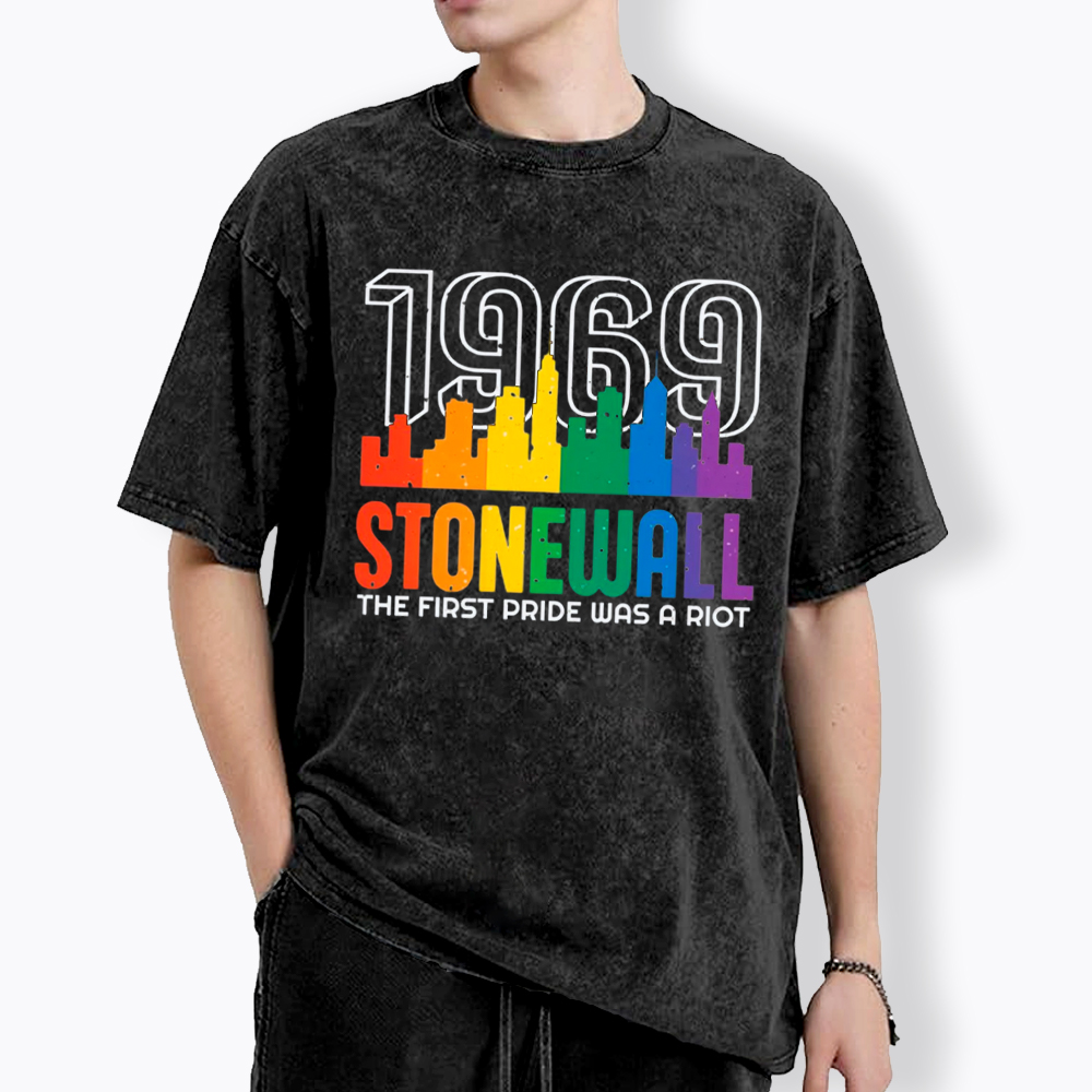 The first Pride Was a Riot Shirt EST 1969 Washed T-Shirt
