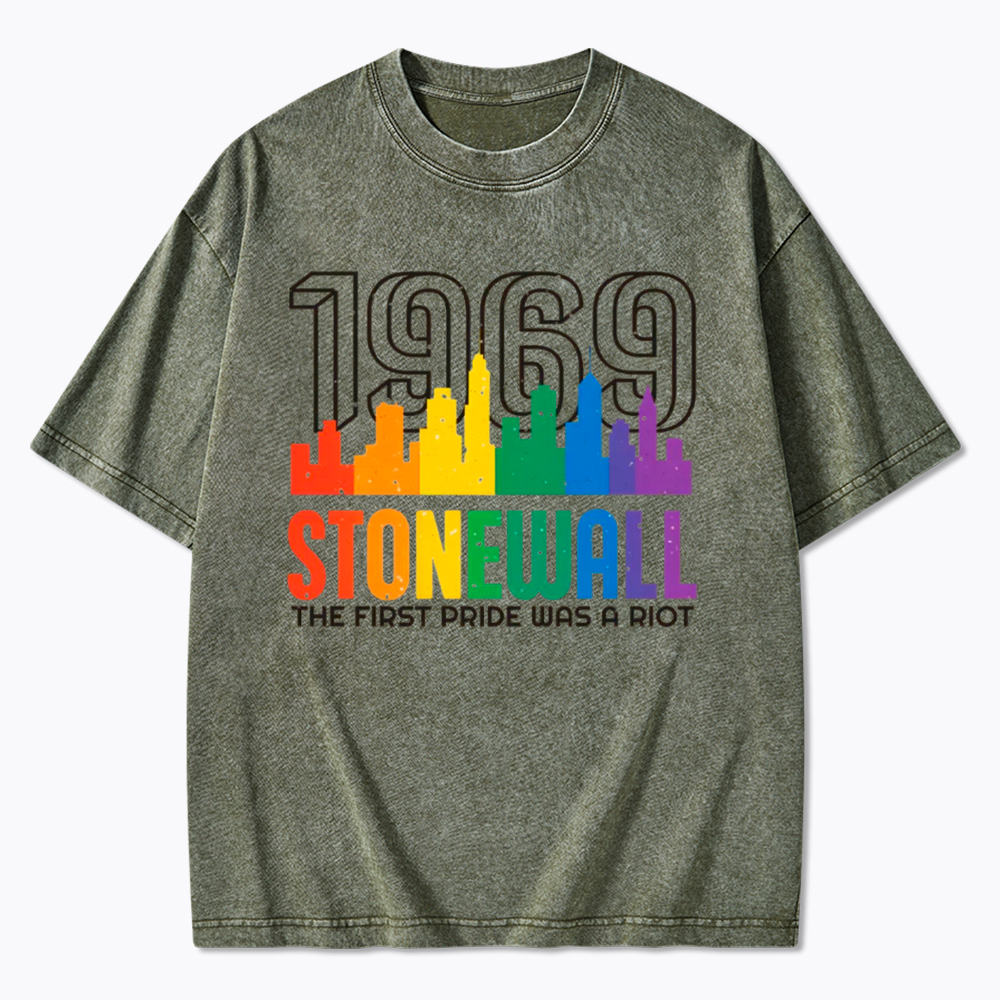 The first Pride Was a Riot Shirt EST 1969 Washed T-Shirt