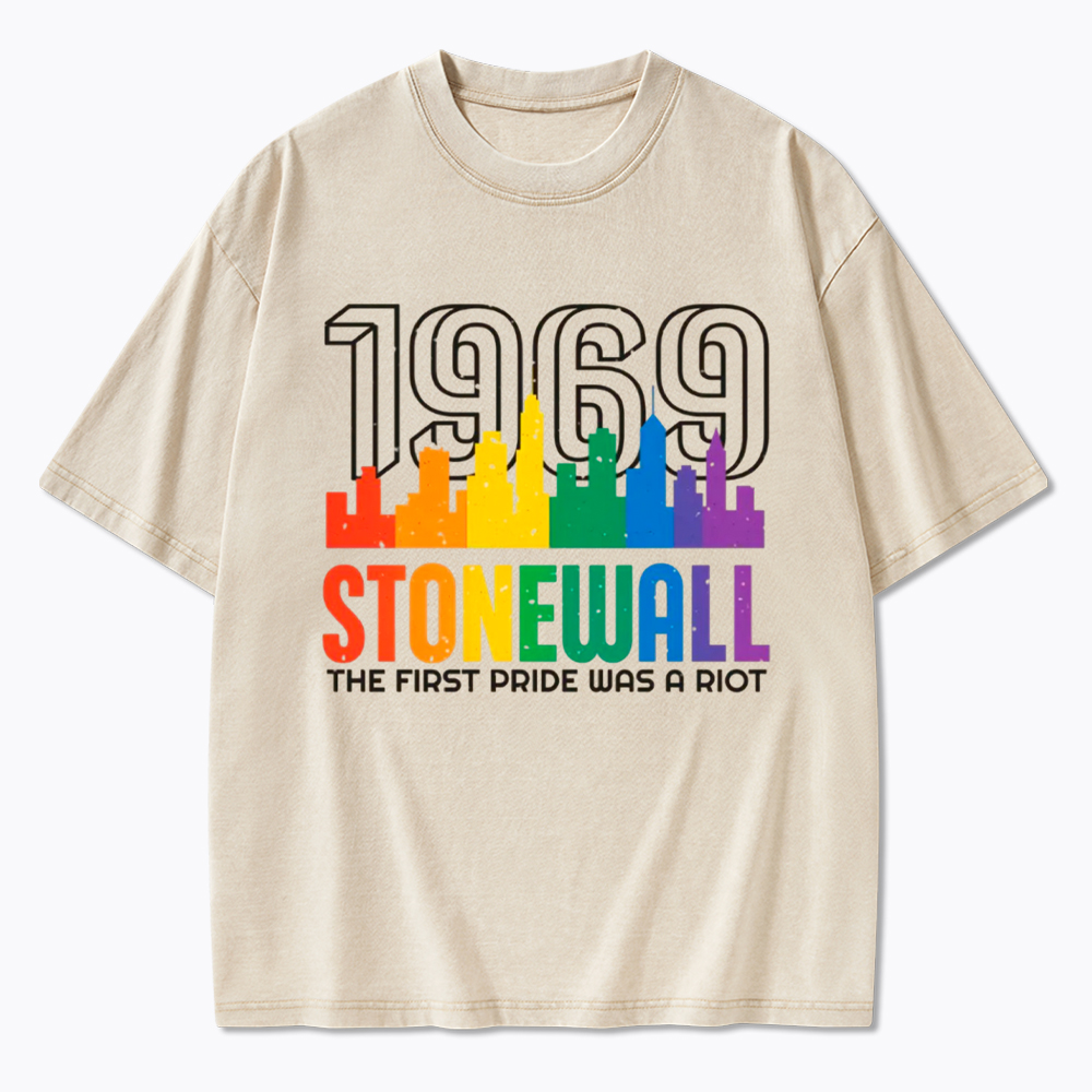 The first Pride Was a Riot Shirt EST 1969 Washed T-Shirt