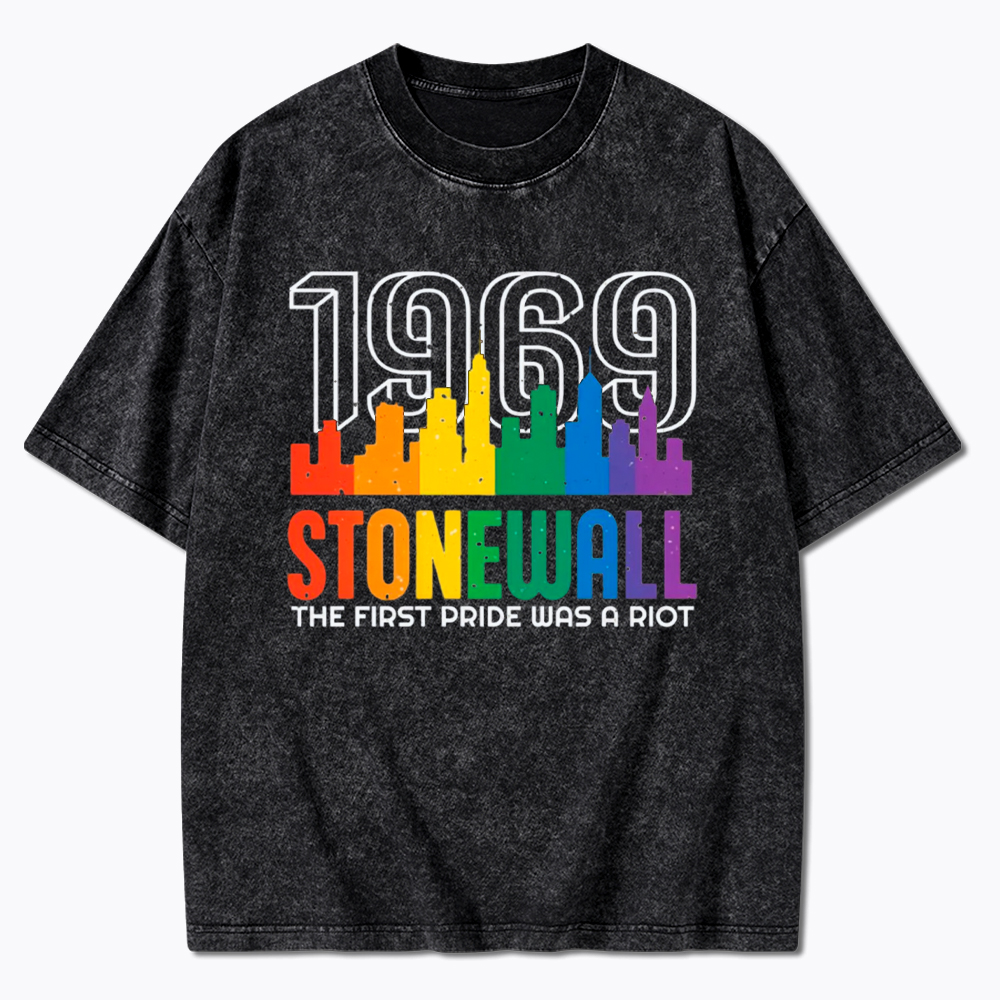The first Pride Was a Riot Shirt EST 1969 Washed T-Shirt