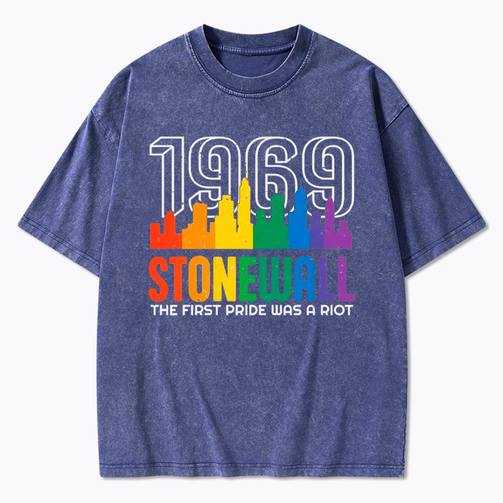 The first Pride Was a Riot Shirt EST 1969 Washed T-Shirt