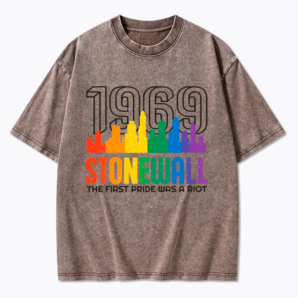 The first Pride Was a Riot Shirt EST 1969 Washed T-Shirt