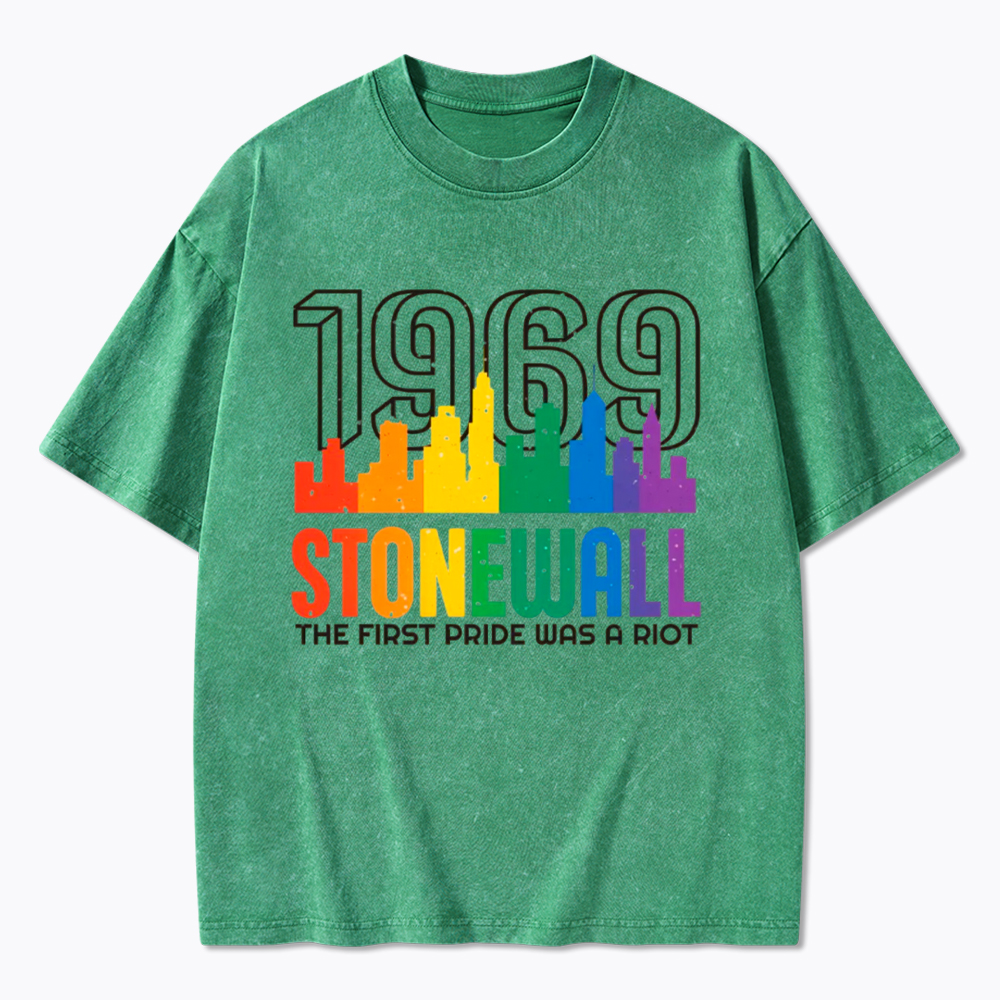 The first Pride Was a Riot Shirt EST 1969 Washed T-Shirt