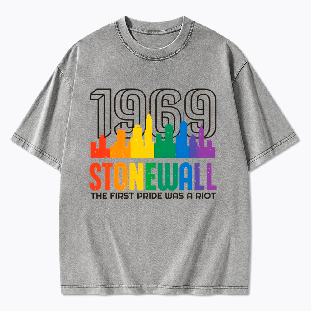 The first Pride Was a Riot Shirt EST 1969 Washed T-Shirt