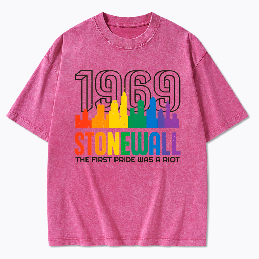 The first Pride Was a Riot Shirt EST 1969 Washed T-Shirt