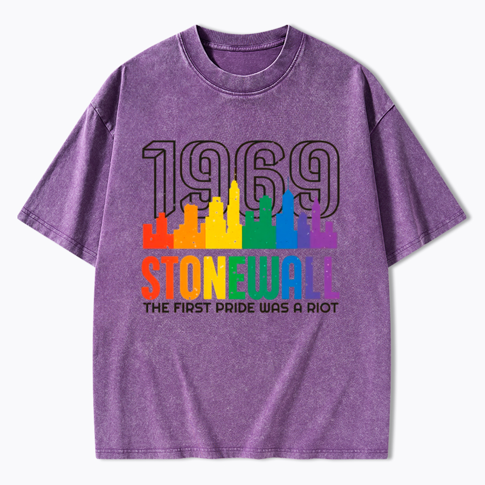 The first Pride Was a Riot Shirt EST 1969 Washed T-Shirt