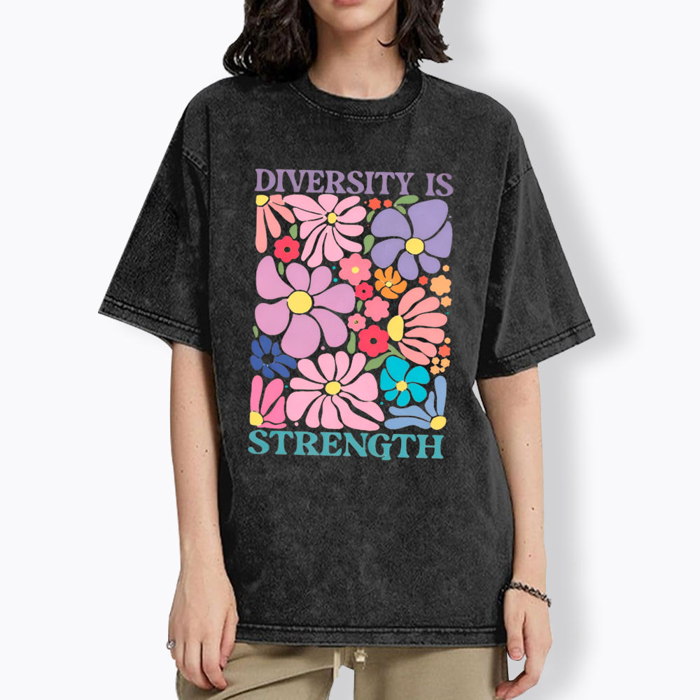 Diversity Is Strength Washed T-Shirt