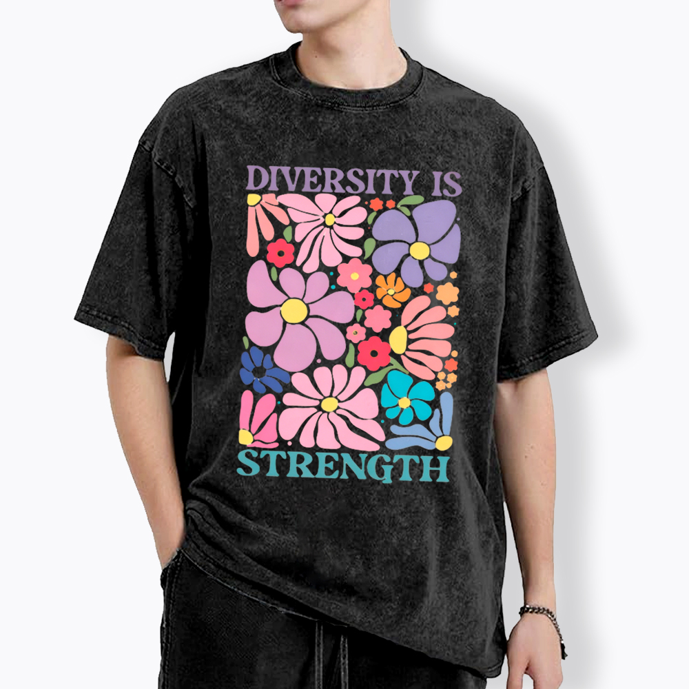 Diversity Is Strength Washed T-Shirt